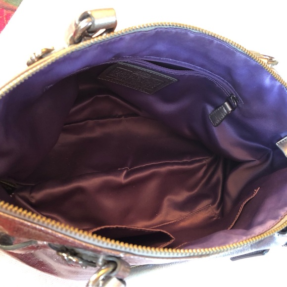 Coach Metallic Brown Handbag - Picture 7 of 7